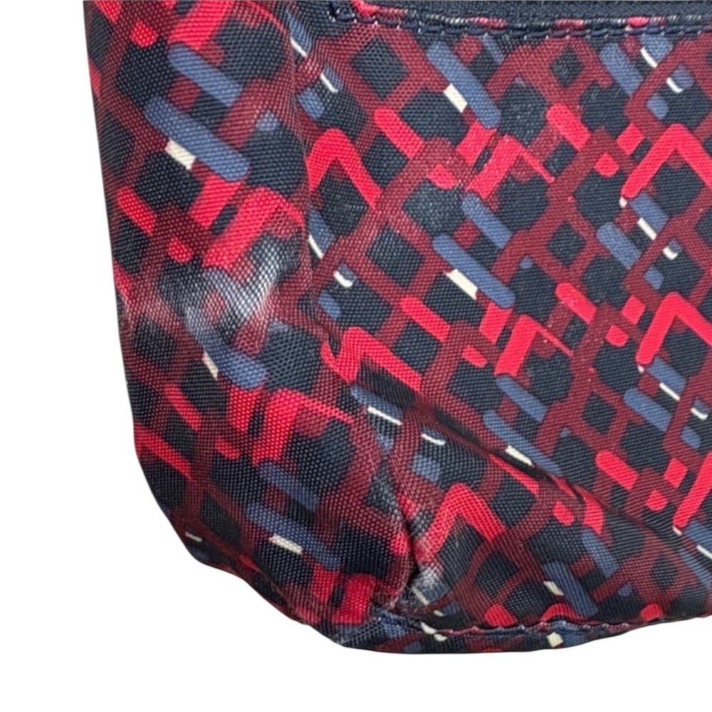 Kipling Red Black Pattern Rectangle Crossbody Bag… - image 4